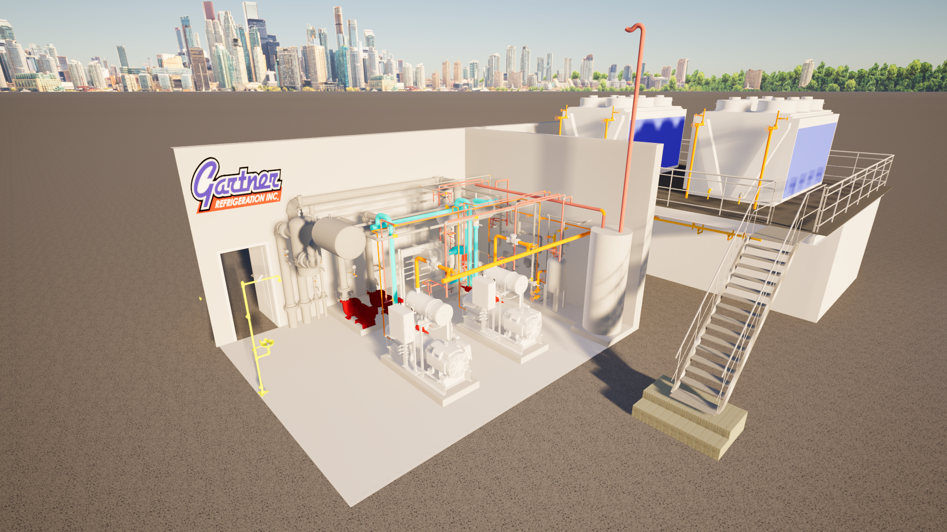 Photo of a Gartner engine room design